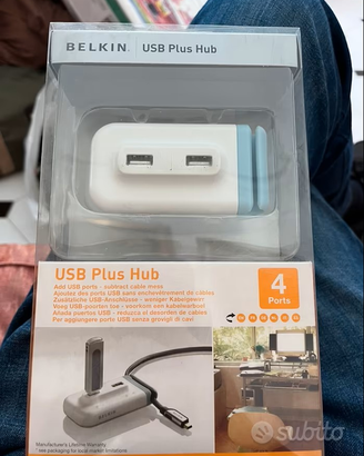 luce LED flessibile USB + USB hub per PC