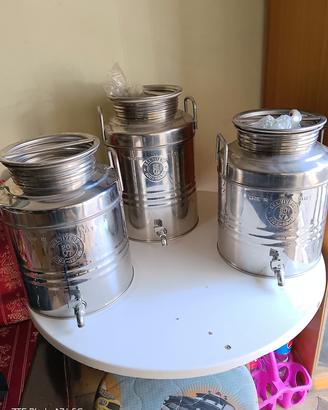 contenitore olio belvivere acciaio inox 18 10
