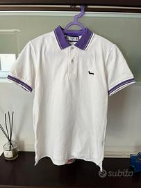 Polo Harmont & Blaine Bianco/Viola Taglia S