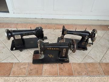 Trio macchine da cucire antiche