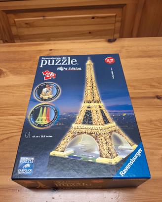 Puzzle 3D Ravensburger Torre Eiffel Night edition