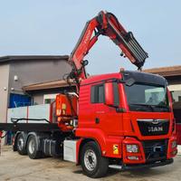 MAN 26.470 Fassi 420 XP 6+3 PLE cassone ribaltabil