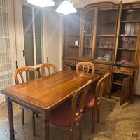 Set sala da pranzo in legno classico + ingresso