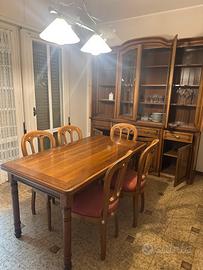 Set sala da pranzo in legno classico + ingresso