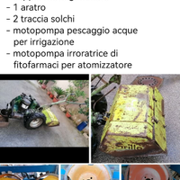 Motocoltivatore Lombardini con accessori