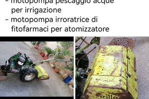 Motocoltivatore Lombardini con accessori