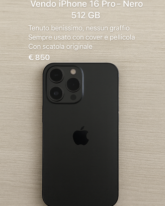 iPhone 16 pro