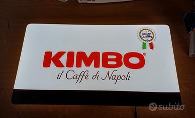 TABELLA INSEGNA LUMINOSA KIMBO IL CAFFÈ DI NAPOLI 