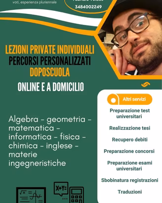 Ripetizioni materie scientifiche  - Doposcuola