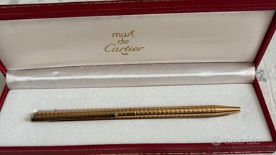 Cartier Must du Cartier penna a sfera placcata oro