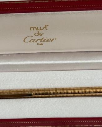 Cartier Must du Cartier penna a sfera placcata oro