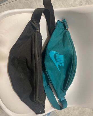 Borsello nike nero e verde acqua