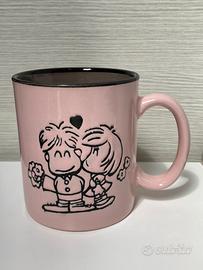 Tazza rosa con disegno simpatico