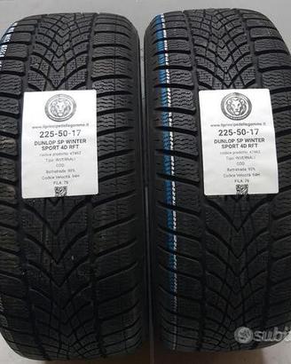 2 gomme 225 50 17 dunlop a47462