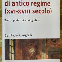 La società di antico regime (XVI-XVIII secolo)