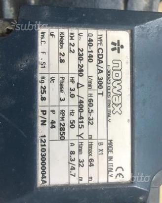 Pompa centrifuga 380/220V