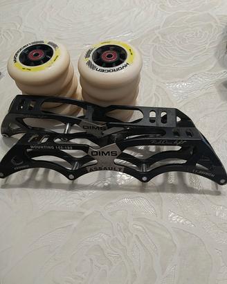 telaio/piastra più ruote per pattinaggio corsa