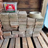 Blocchi di cemento e mattoni