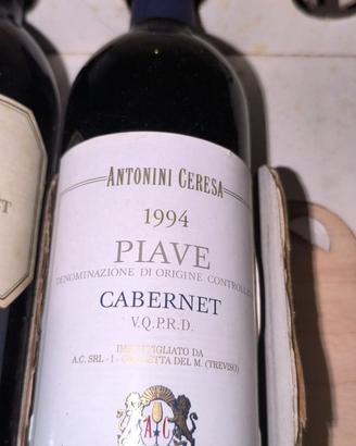 Lotto 5 bottiglie di vino d’annata