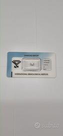💎Diamante Raro IGI 0,53 ct COLORE D