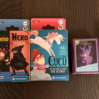 Carte gioco di società varie tipologie