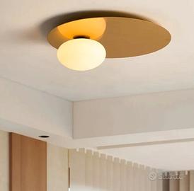 Lampadario  ledplafoniera metallo soggiocamer bagn