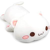 peluche cuscino gattino bianco 