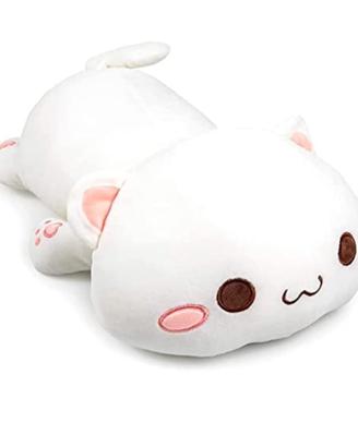 peluche cuscino gattino bianco 