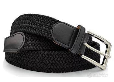 cintura elastica intrecciata colore nero