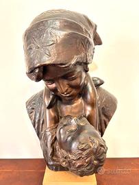 Bronzo Giovanni De Martino (1870-1935) - Maternità