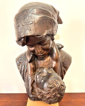 Bronzo Giovanni De Martino (1870-1935) - Maternità