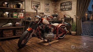 moto Harley Davidson XLCH 1973