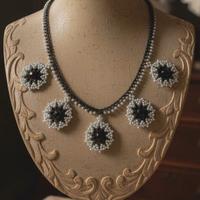 Collana D'epoca pezzo unico stile impero handmade