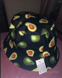Cappello Bucket Pescatore con stampa Avocado