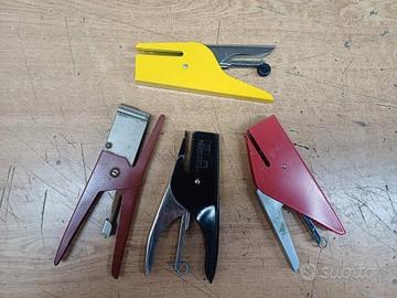 4 cucitrici manuale a pinza usate funzionanti 