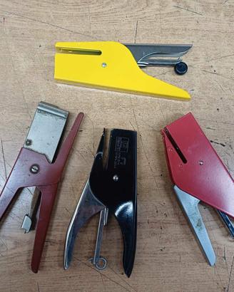 4 cucitrici manuale a pinza usate funzionanti 