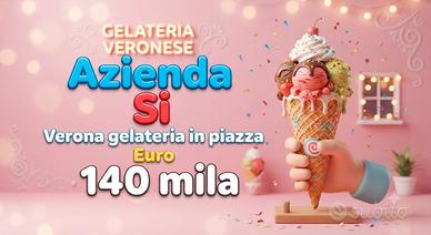 Bar gelateria in piazza centrale di Verona