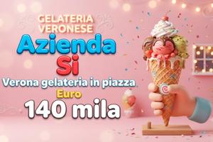 Bar gelateria in piazza centrale di Verona