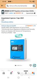 MPPT-40A regolatore di carica solare