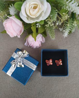 Orecchini a farfalla con cristalli Swarovski 