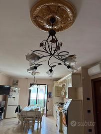 Lampadari ferro battuto