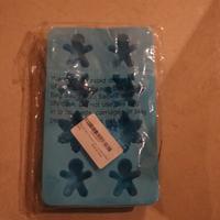 2x Stampo silicone stampi natale natalizio neve