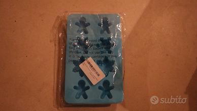 2x Stampo silicone stampi natale natalizio neve