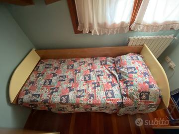 Letto singolo con sottoletto a scomparsa