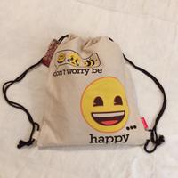 Sacca Emoji Collection in tela di cotone