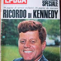 Omicidio John Fitzgerald Kennedy rivista Epoca '63