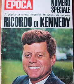 Omicidio John Fitzgerald Kennedy rivista Epoca '63