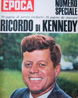 Omicidio John Fitzgerald Kennedy rivista Epoca '63