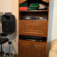 Scaffale in legno -INTARSI FATTI A MANO