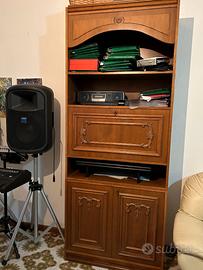 Scaffale in legno -INTARSI FATTI A MANO